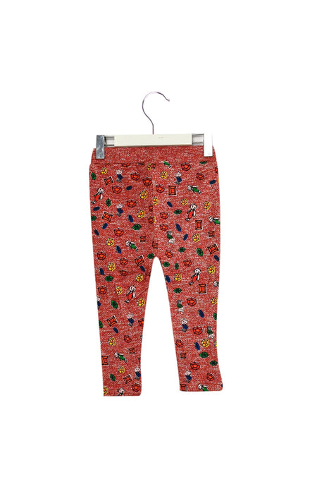 A Red Sweatpants from Lovie by Mary J in size 12-18M for girl. (Back View)