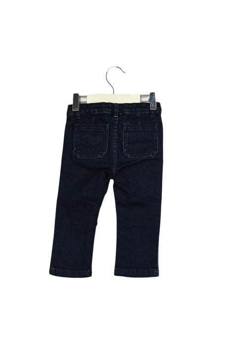 A Navy Jeans from Jacadi in size 12-18M for girl. (Back View)
