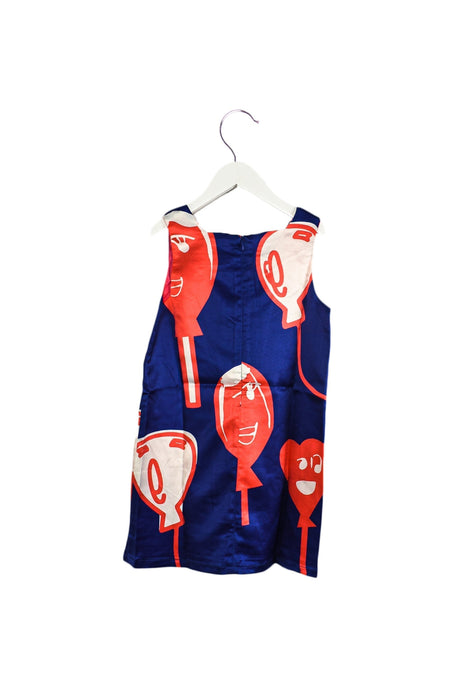 A Navy Sleeveless Tops from Lovie by Mary J in size 10Y for girl. (Back View)