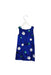 A Blue Sleeveless Dresses from Lovie by Mary J in size 12-18M for girl. (Back View)