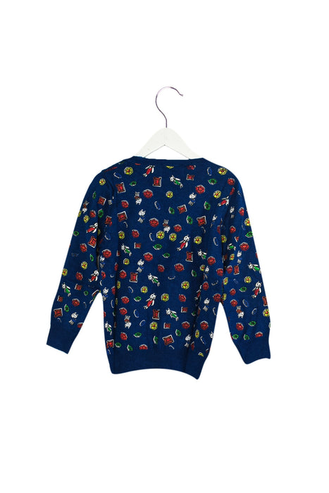 A Blue Knit Sweaters from Lovie by Mary J in size 5T for girl. (Back View)