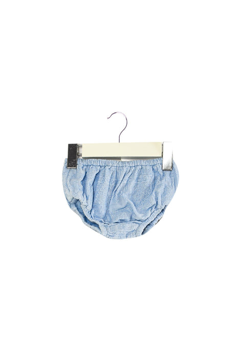 A Blue Bloomers from Simple Kids in size 3-6M for girl. (Front View)