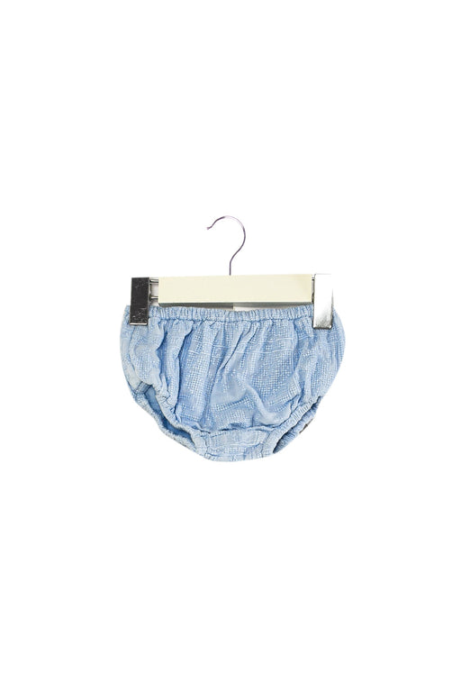 A Blue Bloomers from Simple Kids in size 3-6M for girl. (Front View)