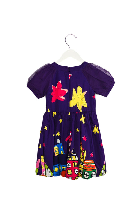 A Purple Short Sleeve Dresses from Lovie by Mary J in size 2T for girl. (Back View)