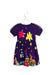 A Purple Short Sleeve Dresses from Lovie by Mary J in size 2T for girl. (Back View)