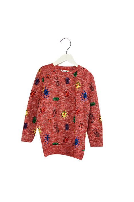 A Red Crewneck Sweatshirts from Lovie by Mary J in size 5T for girl. (Front View)