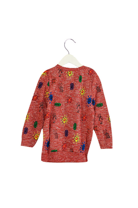 A Red Crewneck Sweatshirts from Lovie by Mary J in size 5T for girl. (Back View)