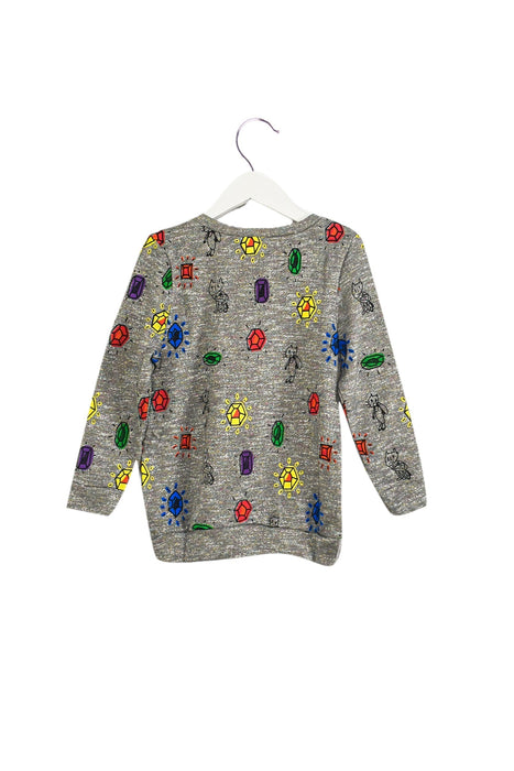A Grey Crewneck Sweatshirts from Lovie by Mary J in size 5T for girl. (Back View)