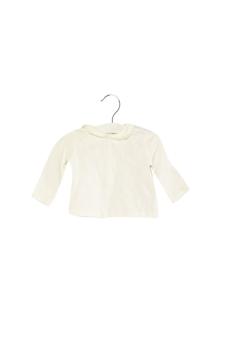 A White Long Sleeve Tops from J by Jasper Conran in size 0-3M for girl. (Front View)