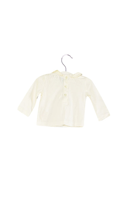 A White Long Sleeve Tops from J by Jasper Conran in size 0-3M for girl. (Back View)