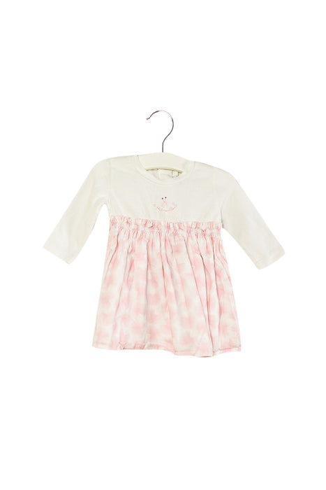 A White Long Sleeve Dresses from Absorba in size 0-3M for girl. (Front View)