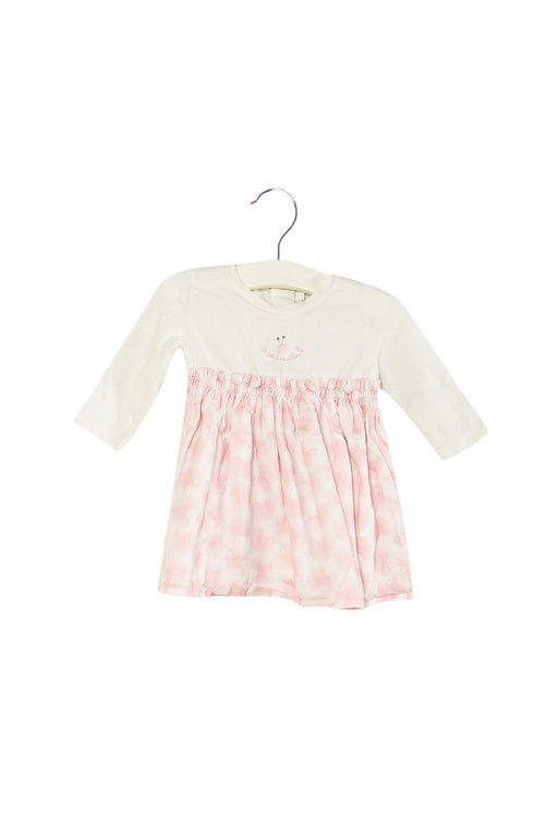 A White Long Sleeve Dresses from Absorba in size 0-3M for girl. (Front View)