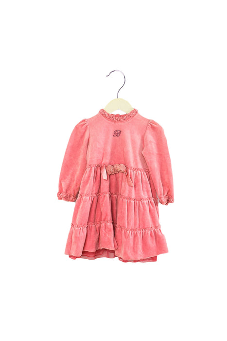 A Pink Long Sleeve Dresses from Blumarine in size 12-18M for girl. (Front View)