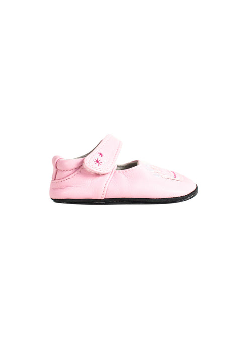 A Pink Flats from Jack & Lily in size 12-18M for girl. (Back View)
