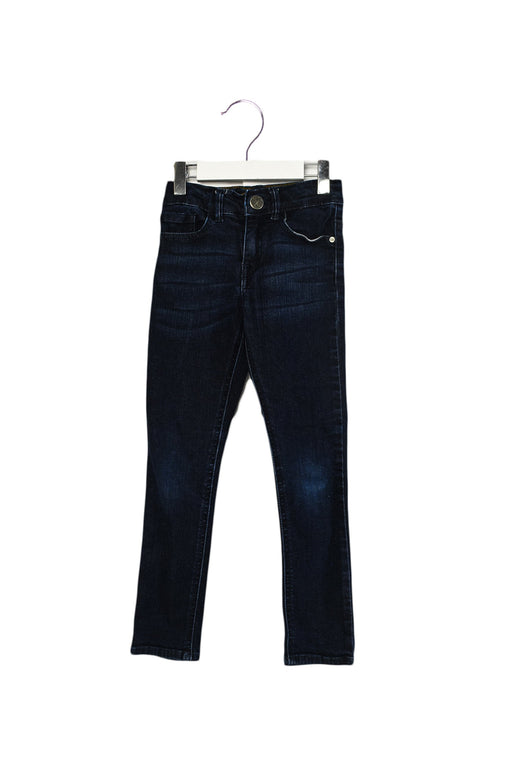 A Navy Jeans from IKKS in size 6T for girl. (Front View)