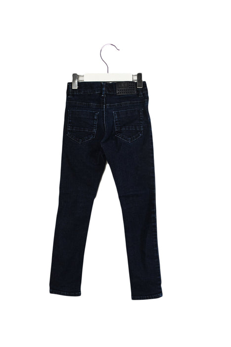 A Navy Jeans from IKKS in size 6T for girl. (Back View)