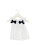 A White Short Sleeve Tops from Lola Palacios in size 3-6M for girl. (Front View)