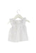 A White Short Sleeve Tops from Lola Palacios in size 3-6M for girl. (Back View)