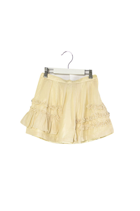 A Ivory Short Skirts from ValMax in size 6T for girl. (Front View)