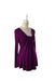 A Purple Long Sleeve Tops from I M Maternity in size XS for maternity. (Front View)