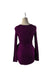 A Purple Long Sleeve Tops from I M Maternity in size XS for maternity. (Back View)