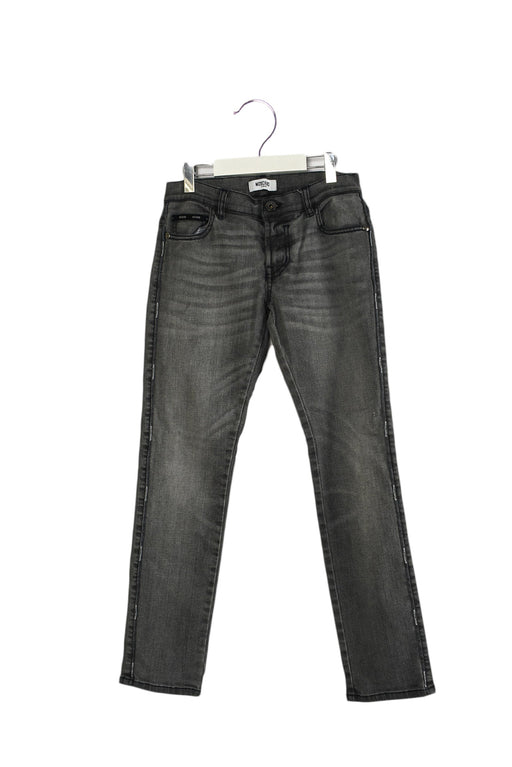 A Grey Jeans from Moschino in size 10Y for boy. (Front View)