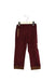 A Red Casual Pants from Fiona's Prince in size 3T for girl. (Front View)