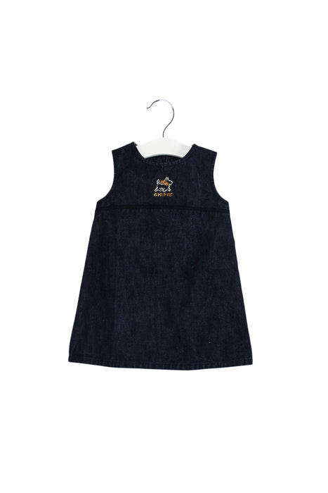 A Navy Sleeveless Dresses from Chipie in size 2T for girl. (Front View)