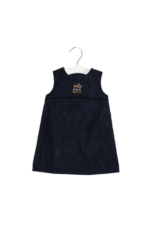 A Navy Sleeveless Dresses from Chipie in size 2T for girl. (Front View)
