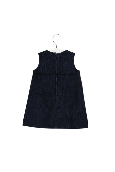 A Navy Sleeveless Dresses from Chipie in size 2T for girl. (Back View)
