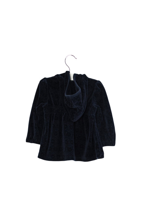A Navy Zippered Sweatshirts from Juicy Couture in size 12-18M for girl. (Back View)