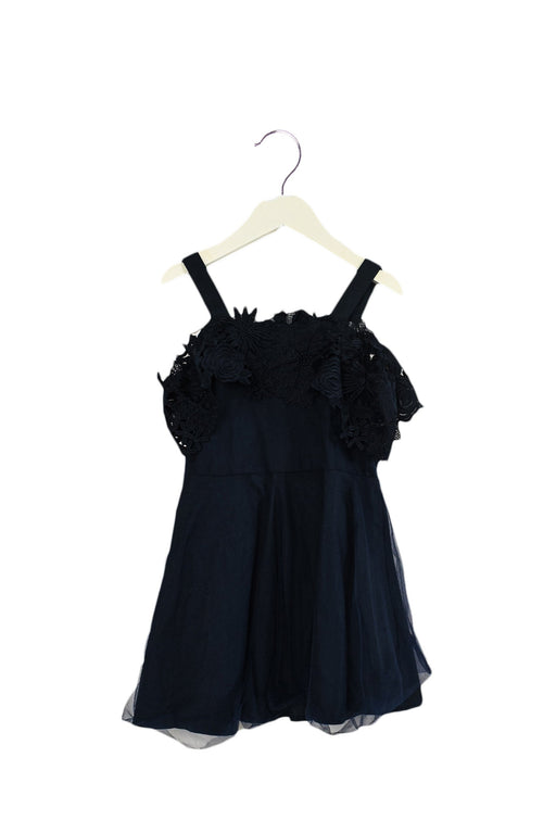 A Navy Sleeveless Dresses from Bardot Junior in size 3T for girl. (Front View)