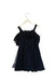 A Navy Sleeveless Dresses from Bardot Junior in size 3T for girl. (Back View)