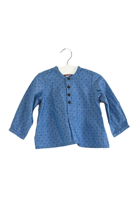 A Blue Long Sleeve Tops from Bonpoint in size 3-6M for boy. (Front View)