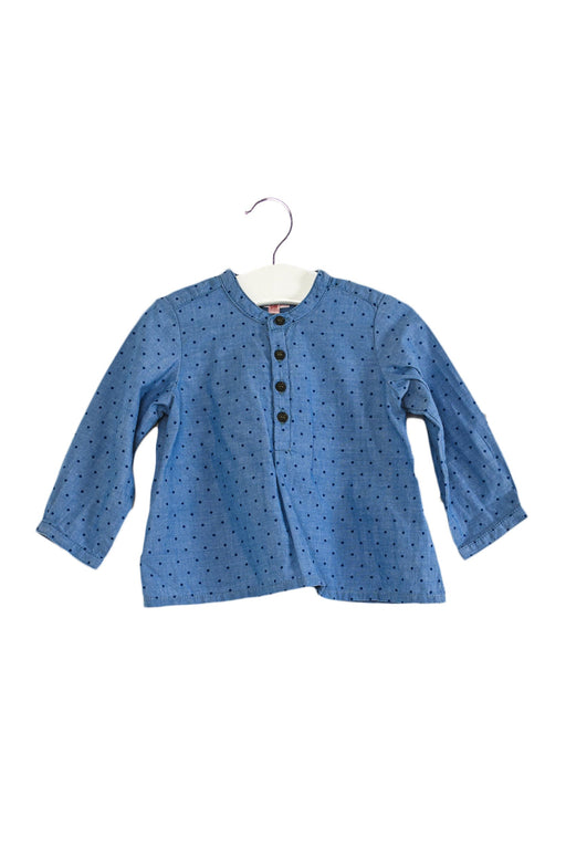 A Blue Long Sleeve Tops from Bonpoint in size 3-6M for boy. (Front View)