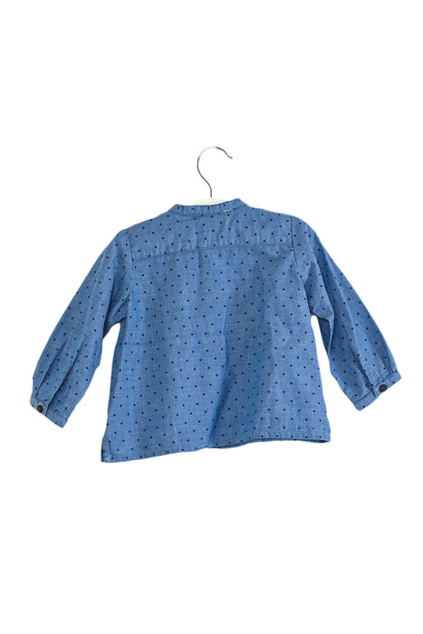 A Blue Long Sleeve Tops from Bonpoint in size 3-6M for boy. (Back View)