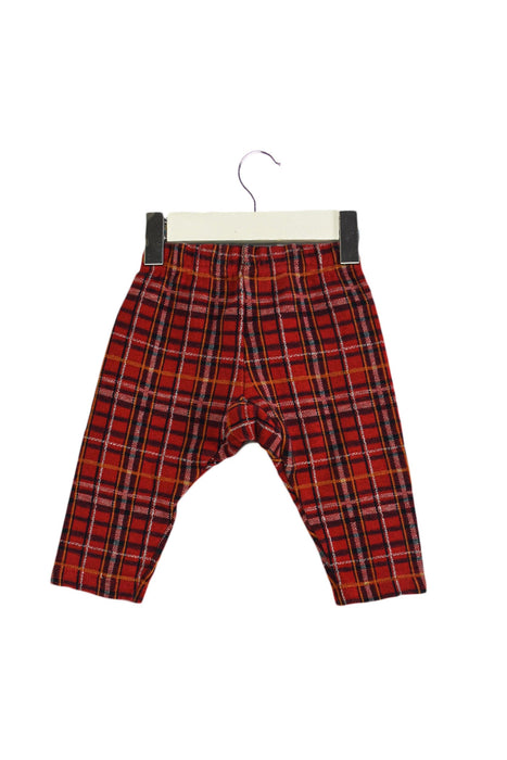 A Red Casual Pants from Petit Bateau in size 3-6M for boy. (Back View)
