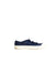 A Navy Sneakers from Seed in size 7Y for boy. (Back View)