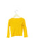 A Yellow Cardigans from Petit Bateau in size 4T for girl. (Back View)