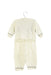 A White Pants Sets from A Soft Idea in size 6-12M for boy. (Front View)