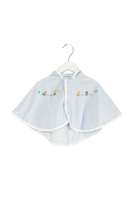 A Blue Capes & Ponchos from Familiar in size 3-6M for girl. (Front View)
