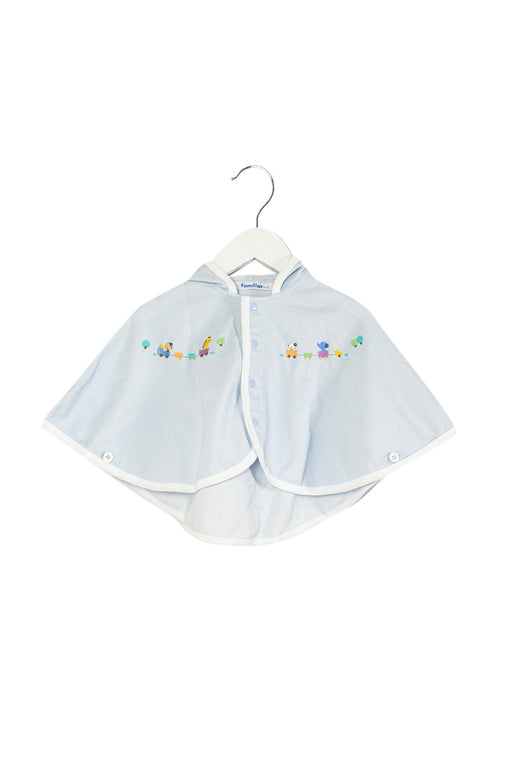 A Blue Capes & Ponchos from Familiar in size 3-6M for girl. (Front View)