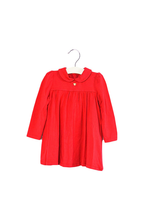 A Red Long Sleeve Dresses from Armani in size 12-18M for girl. (Front View)