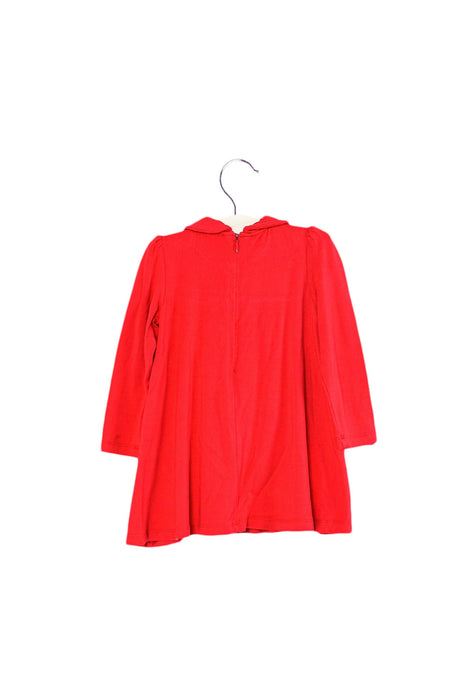 A Red Long Sleeve Dresses from Armani in size 12-18M for girl. (Back View)