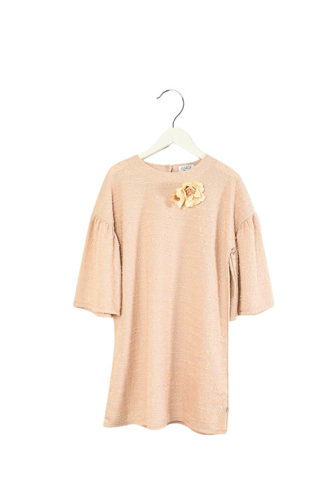 A Pink Short Sleeve Dresses from MAGIL in size 10Y for girl. (Front View)
