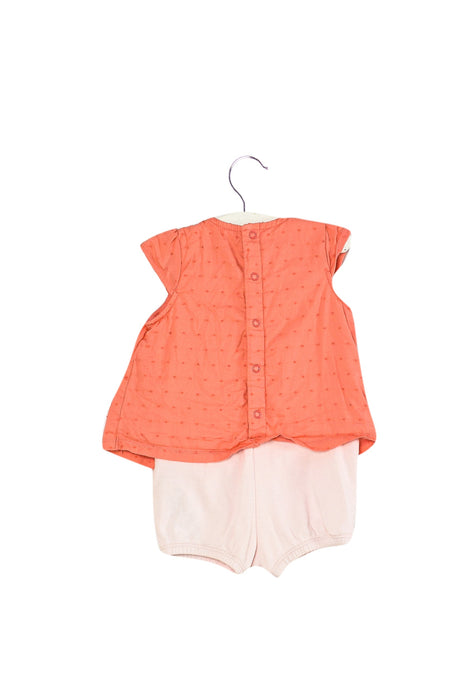 A Pink Rompers from Sergent Major in size 6-12M for girl. (Back View)