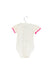 A White Short Sleeve Bodysuits from and the little dog laughed in size 3-6M for girl. (Back View)