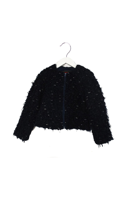 A Navy Lightweight Jackets from Catimini in size 4T for girl. (Front View)