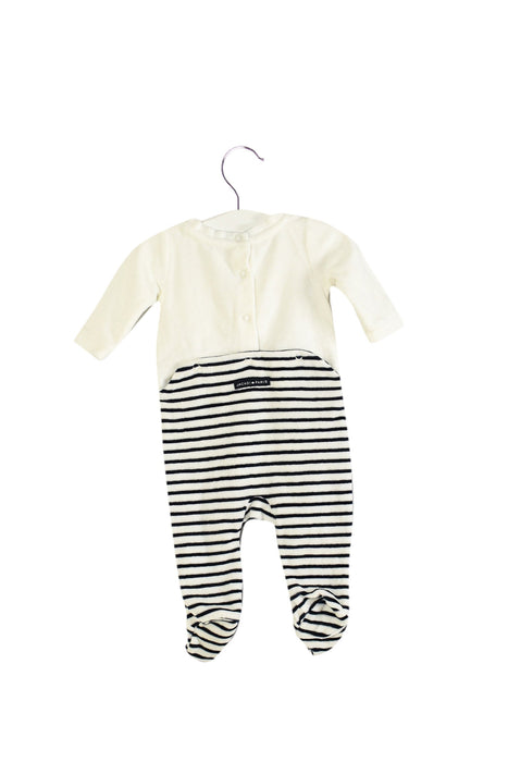 A Navy Jumpsuits from Jacadi in size 3-6M for boy. (Back View)