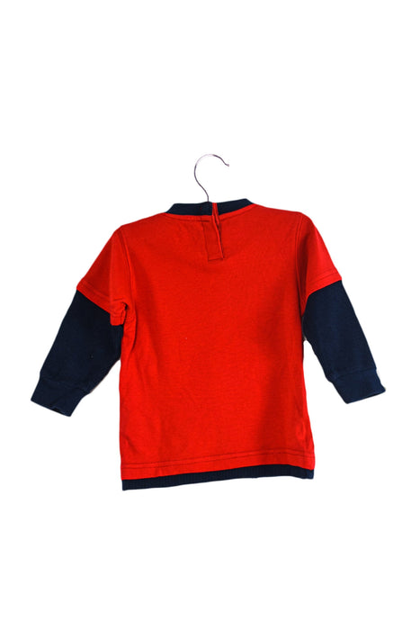 A Red Long Sleeve Tops from Levi's in size 6-12M for boy. (Back View)